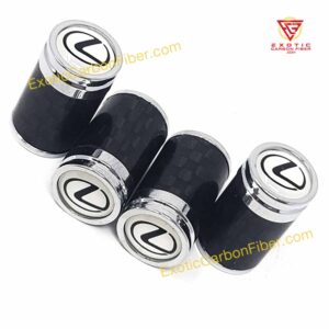 Lexus Tire Valve Caps White Background