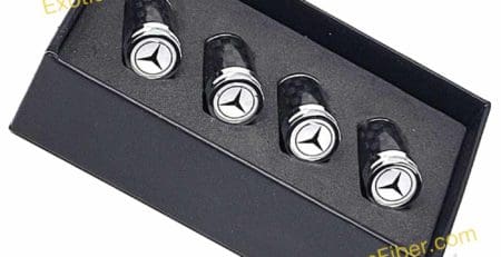 Mercedes Benz Valve Caps White Background