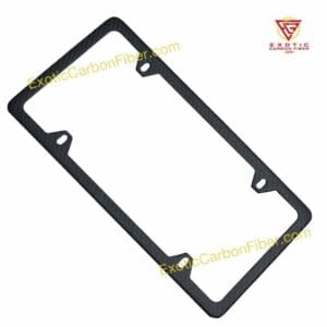 Blank Carbon Fiber License Frame 4H Matte