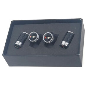 Toyota TRD Tire Valve Caps Small Logo Exotic Carbon Fiber
