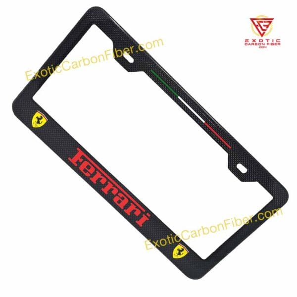 Ferrari Frame Red Text Scuderia Italy Stripe