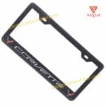 Corvette License Frame C8 Logos Shaded Text