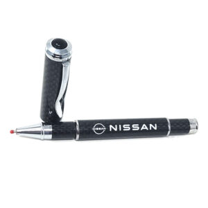 Nissan Carbon Fiber Pen New Logo Gray Text Exotic Carbon Fiber