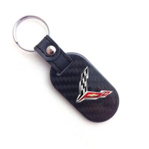 Corvette C8 Carbon Fiber Key Fob Oblong Exotic Carbon Fiber