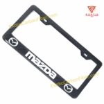 Mazda Carbon Fiber License Frame White Logo