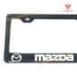 Mazda Carbon Fiber License Frame White Logo