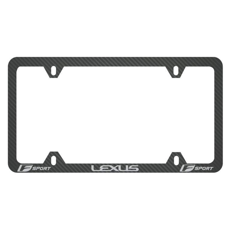 Lexus F Sport Text and Logo 4 Hole Exotic Carbon Fiber