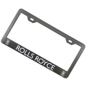 Rolls Royce Carbon Fiber License Frame Exotic Carbon Fiber