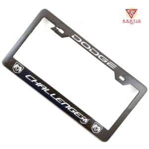 LP020z_Dodge_Challenger_White_Text_Plate_Frame