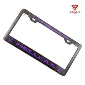 LP029z_Dodge_Hellcat_Plum_Crazy_Plate_Frame