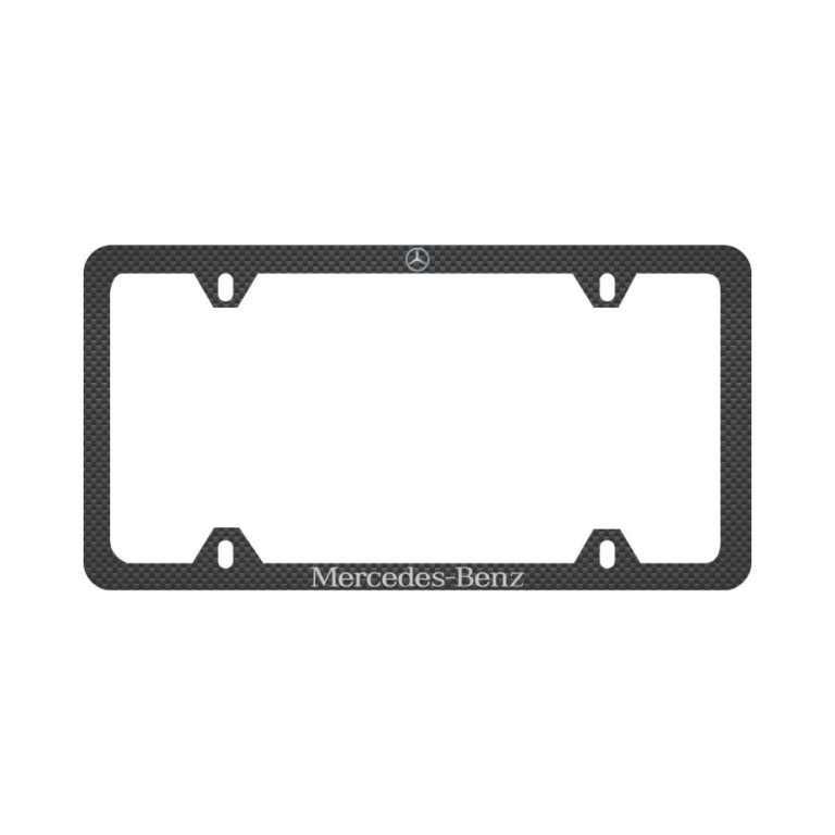 Mercedes Frame – 4 Hole Slim – Top Logo Exotic Carbon Fiber