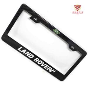 LP088z_Land_Rover_White_Text_Green_Logo_Plate_Frame