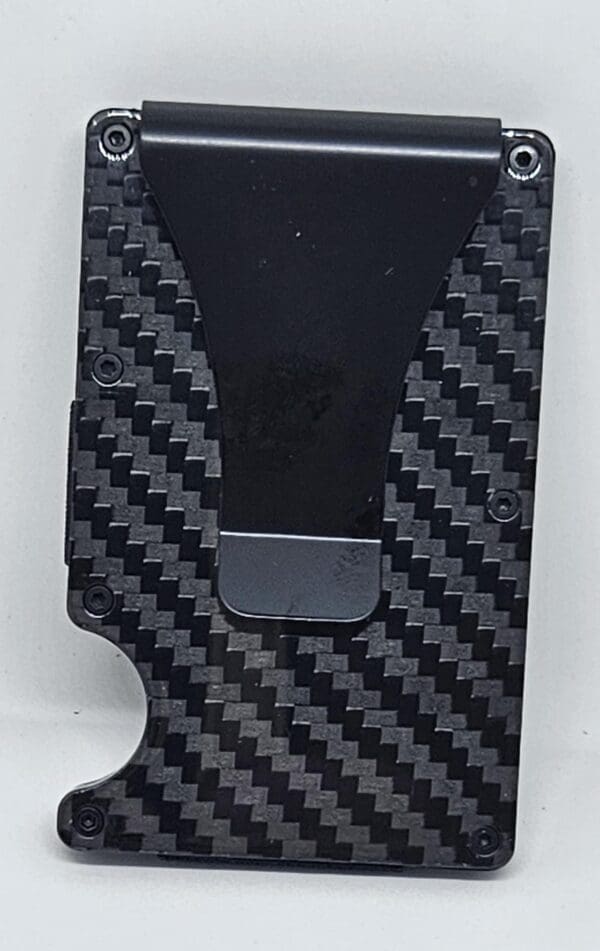 Cadillac Black & White Logo Carbon Fiber