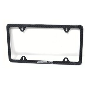 AMG Frame 4H Silver Corner Logos Exotic Carbon Fiber