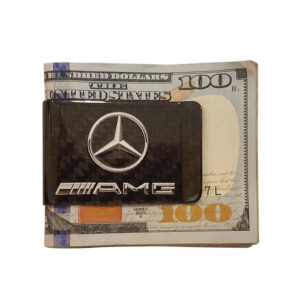 AMG Money Clip Shaded Logo and Text Exotic Carbon Fiber