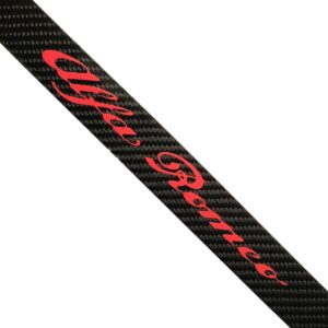 Alfa Romeo Frame – Red Script Only Exotic Carbon Fiber