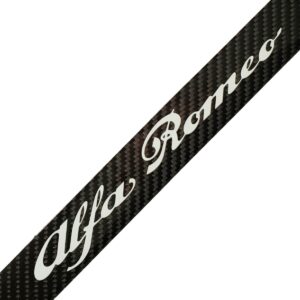 Alfa Romeo Frame – White Script Only Exotic Carbon Fiber