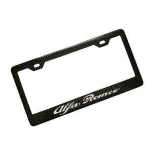 Alfa Romeo Frame – White Script Only Exotic Carbon Fiber