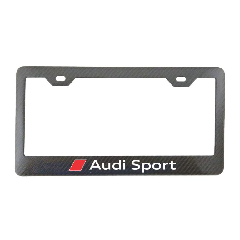 Audi Sport 2H License Frame Exotic Carbon Fiber