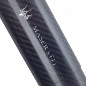 Maserati 2 Cigar Holder Silver Exotic Carbon Fiber