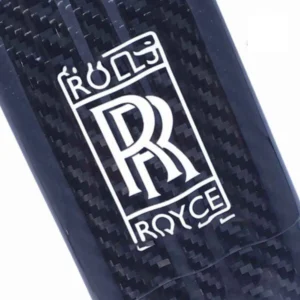 Rolls Royce 3 Cigar Holder White Logo and Text Exotic Carbon Fiber