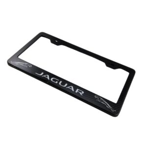 Jaguar Frame- White Text and Outline Logos Exotic Carbon Fiber