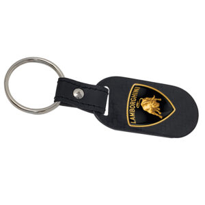 Lamborghini Key Fob Gold Shield Oblong Exotic Carbon Fiber