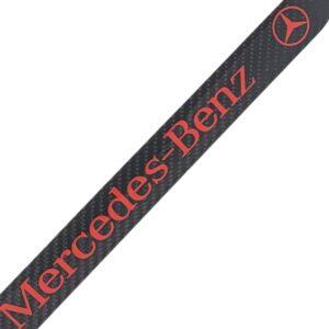 MB License Frame Red Text 2H Exotic Carbon Fiber