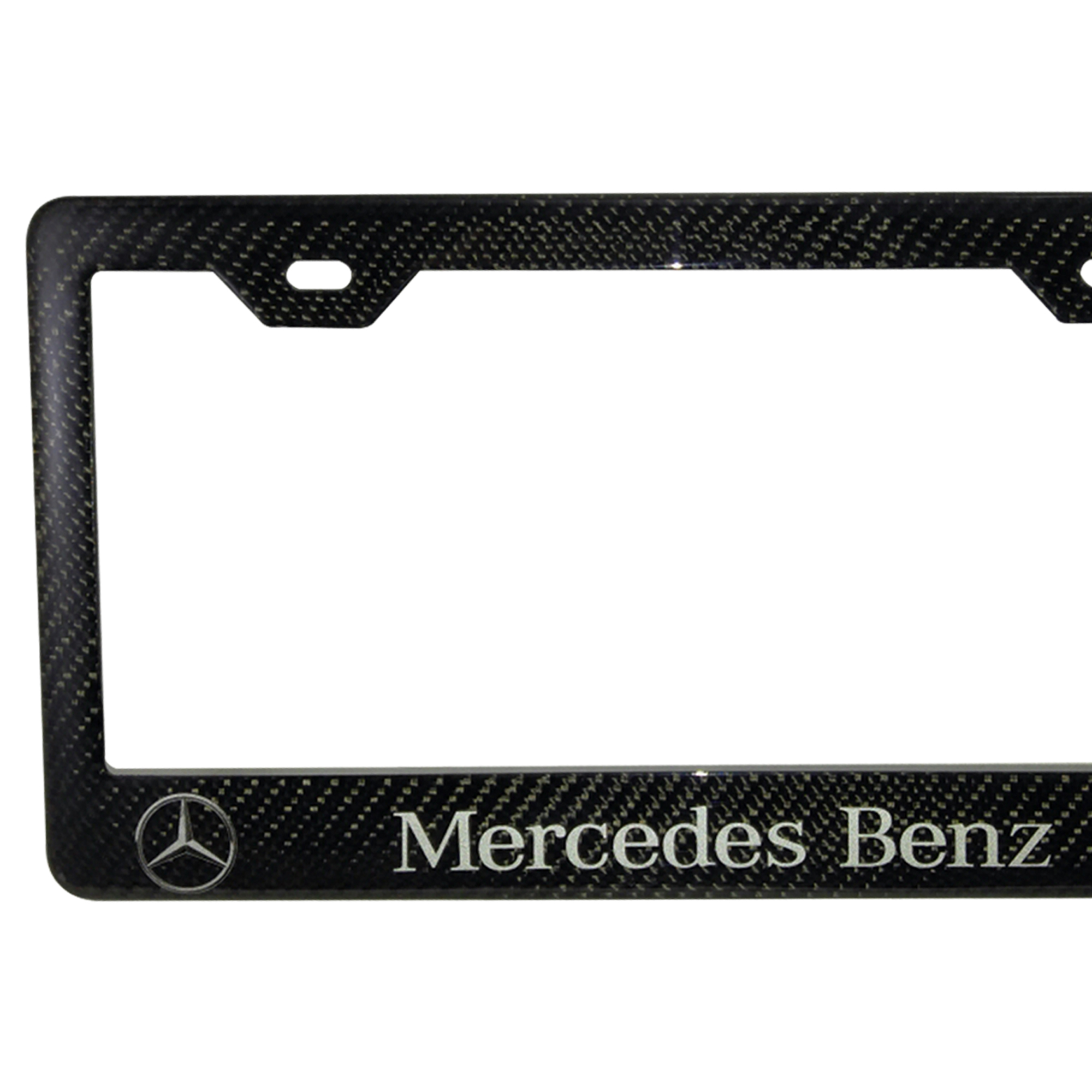 LICENSE PLATE FRAME Laser Engraved Stainless Steel Fit Mercedes Benz
