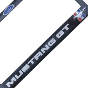 Mustang GT Frame- Silver & Stallion Logo Exotic Carbon Fiber