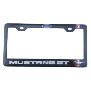 Mustang GT Frame- Silver & Stallion Logo Exotic Carbon Fiber