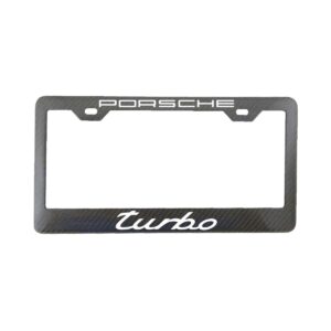 Porsche Turbo Carbon Fiber License Frame Exotic Carbon Fiber