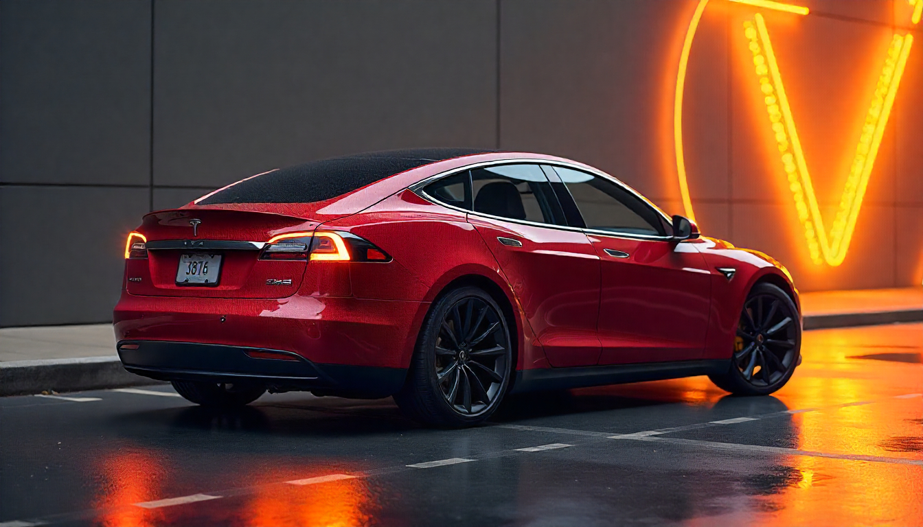 Tesla Model S Plaid featuring carbon fiber spoiler, interior trim, and wheels, highlighting premium carbon fiber components and modern automotive design.