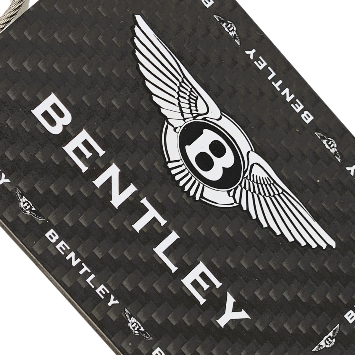 Bentley Text and Logo Carbon Fiber Luggage Tags - Exotic Carbon Fiber