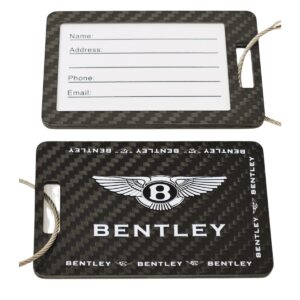 Bentley Logo Carbon Fiber Luggage Tags Exotic Carbon Fiber