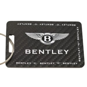 Bentley Logo Carbon Fiber Luggage Tags Exotic Carbon Fiber