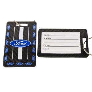 Ford Logo Carbon Fiber Luggage Tags Exotic Carbon Fiber